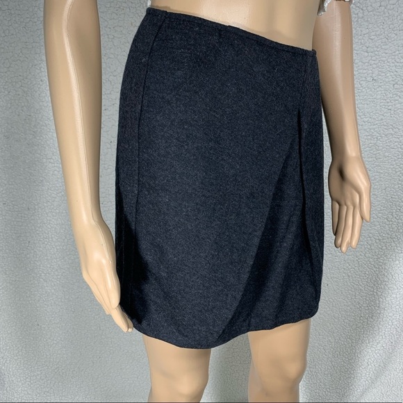 CAbi skirt Gray Wool Blend Style # 629 size 6 office siren - Picture 3 of 6